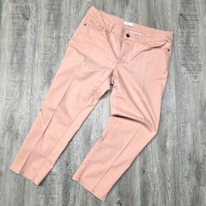 Christopher & Banks Pastel Coral Pleated Jean Size 14